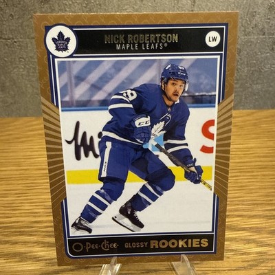 2020-21 Upper Deck Hockey Series 2 Glossy Rookies GOLD R-14 Nick Robertson