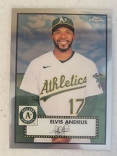 2021 Topps Chrome Platinum Anniversary #337 Elvis Andrus Oakland Athletics