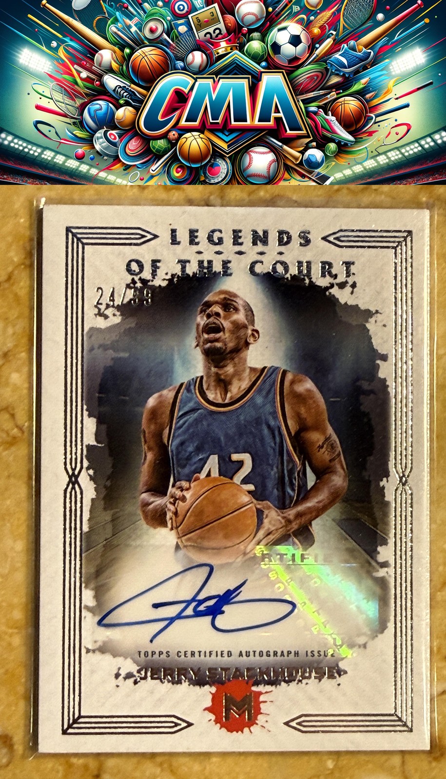 2023-24 Topps Motif #LCS-JST Jerry Stackhouse Legends of the Court #/99