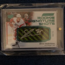 2023-24 Engrained Elmer Soderblom Rookie Signature Shots 54/75 Detroit Red Wings