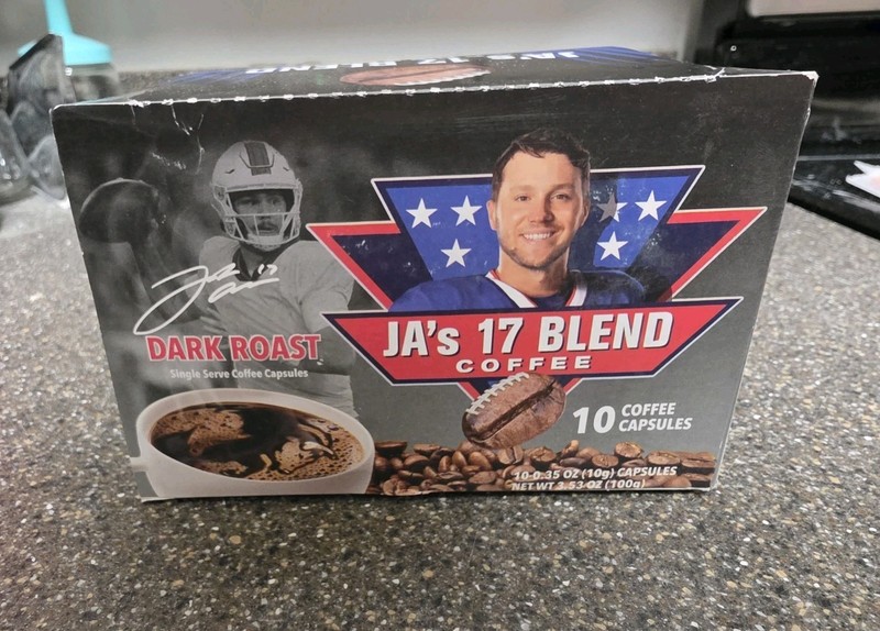 Josh Allen Buffalo Bills JA's 17 Blend Coffee Capsules (Box ONLY)