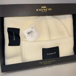 Coach Hat and Scarf Set Camel NWT Coach Hat and Scarf Set | eBay main image 4