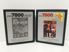 Atari 7800 Game Lot of 7! Baseball/Galaga/Ms. Pac-Man/One-On-One/Robotron 2084 +