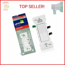 Leviton Lever Edge 15 Amp Single Pole Rocker Switch, E5601-SW, White