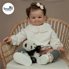 Lifelike Smile Reborn Baby Dolls Girl - 24 Inch Realistic Reborn Toddler Dolls,