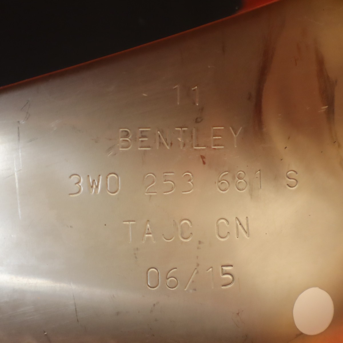 Bentley Continental GT Speed 2013-2017 Left Exhaust tailpipe P/N 3W0253681S