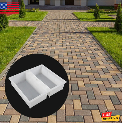 Brick Stone Mold Pavement DIY Path Maker Mold Paving Cement Brick Garden Decor.