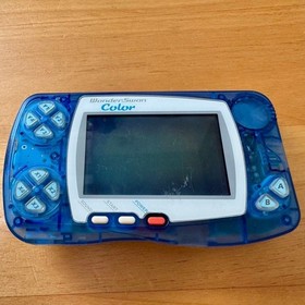 WonderSwan Color Crystal Blue Console Digimon Battle Spirit Bundle Japan