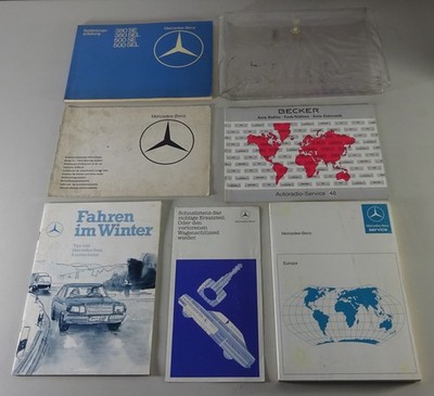 Board folder + operating instructions Mercedes W126 S-Class 380 + 500 SE, SEL from 1980