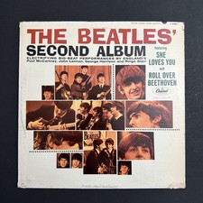 THE BEATLES Second Album Original Vinyl Record Album W/ Inner Sleeve MONO First