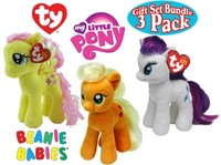 Set Of 3 Ty My Little Pony Beanie Babies on sale Set Of 3 Ty My Little Pony Beanie Babies on sale