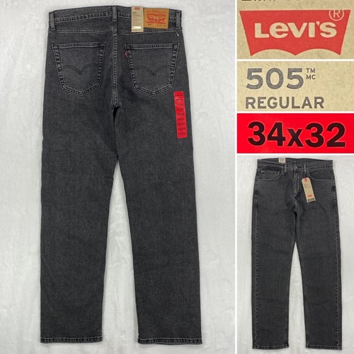 NWT Levis 505 Regular Mens Size 34 x 32 