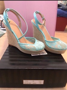 baby blue wedges