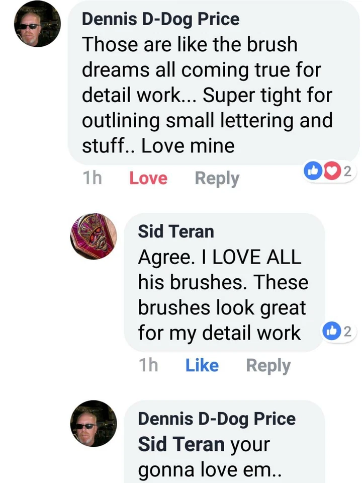 PINCEL DETALLE PROFESIONAL # 2 - para uso múltiple / arte - porque PRO'S KNOW Foto 4 de 4