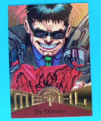 1995 FLEER MARVEL METAL DR. OCTOPUS #72 BASE CARD FOIL SURFACE