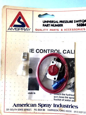AMSPRAY / WAGNER # 53284  UNIVERSAL PRESSURE SWITCH FOR AIRLESS SPRAYER
