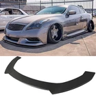 For Infiniti Q50 Q60 Q70 G25 G37 Glossy Black Front Bumper Lip Spoiler Splitter