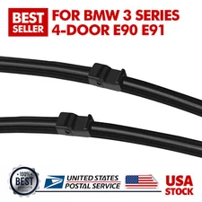 Set of 2 24"&19" Windshield Wiper Blades For BMW 3 Series E90 E91 2005-2009