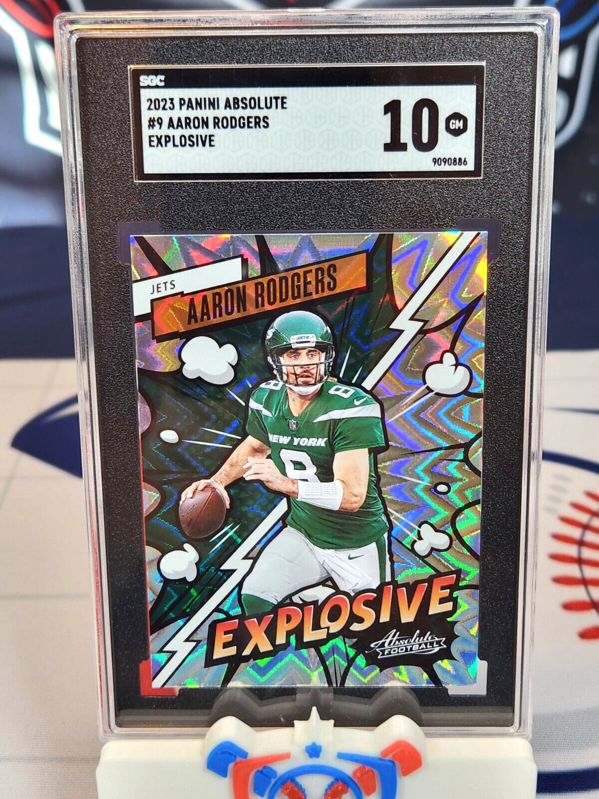 2023 Panini Absolute Aaron Rodgers #9 Explosive SGC 10