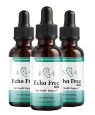 (3 Pack) Echo Free Pro Healthy Ear Support – Echo Free Pro Liquid Drops