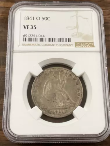 1841-O Seated Liberty Half Dollar 50c NGC VF35
