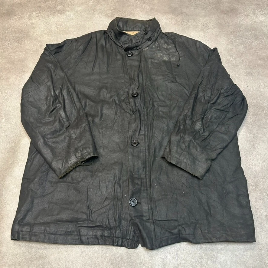 Burberry London Giacca Uomo 2XL Lana Nova Check Cappotto Vintage Nero