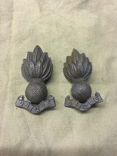 Original WW1/WW2 British Royal Engineers RE Officer Bronze Service Dress Collars