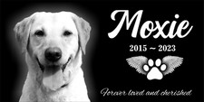 Personalized Pet Stone Memorial Grave Marker Granite Plaque Human headstone dog