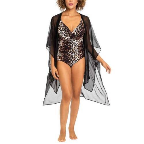 Cyn & Luca Women's Set One Piece Swimsuit & Cover Up Chiffon Kimono - Picture 19 of 25