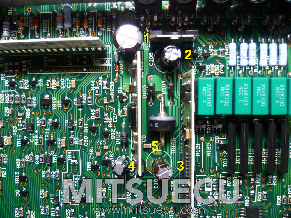1991-1993 Mitsubishi 3000GT / Stealth ECU ECM Capacitor Kit 1991-1993 Mitsubishi 3000GT / Stealth ECU ECM Capacitor Kit