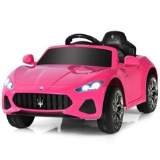 12V Kids Ride On Car Toddler Toy Girls Gift Remote Control w/ Lights Music Pink