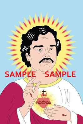Pablo Escobar Saint Narcos ( 11'' x 16.5'' ) Collector's Poster Print - B2G1F