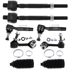 Front Steering Sway Bar Tie Rod End Rack Pinion Bellow For 03-2007 Infiniti G35