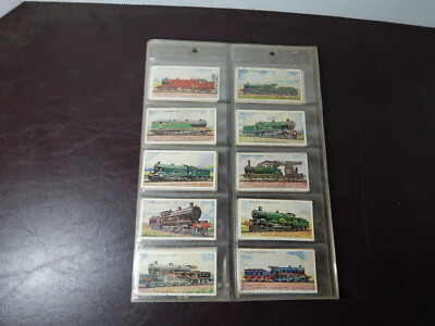1930 Will cigarette train cards
