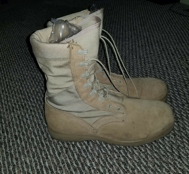 extra wide military boots