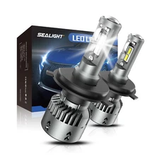 SEALIGHT S2 H4 9003 LED Headlight Bulbs Hi/Low Beam Cool White 700% Bright 2Pack