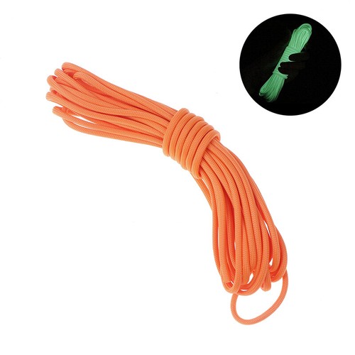 9-Core Luminous tendance Umbrella Rope 4MM 5M Nylon Survival Rope Glow Dark Lanyard