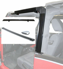 07-18 Bowless Door Surrounds Tailgate Bar Header Kit For Jeep Wrangler Jk 2 Door 07-18 Bowless Door Surrounds Tailgate Bar Header Kit For Jeep Wrangler Jk 2 Door