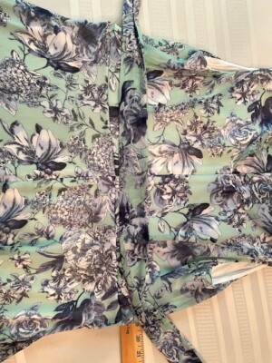 sachin and babi light blue dress YAS flutter sleeve tiered chiffon maxi dress in soft floral print