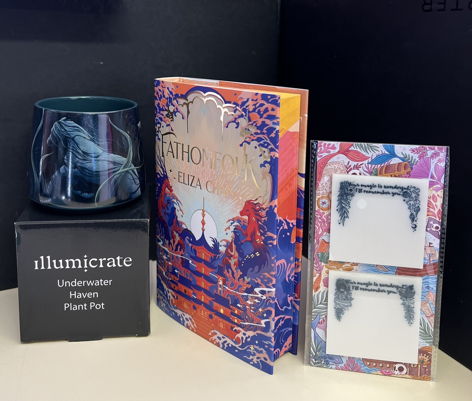 ILLUMICRATE Fathomfolk (Book 1) - Eliza Chan *SIGNED Exclusive* + Pot & Stickers