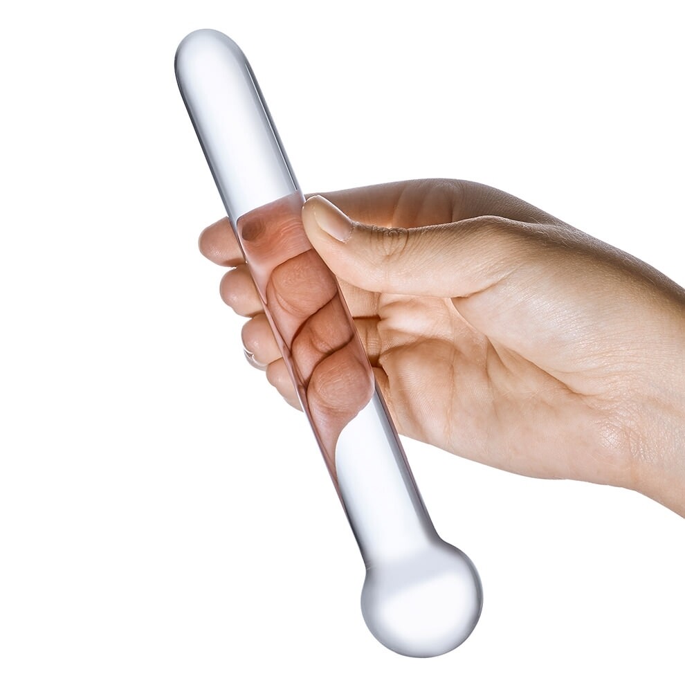 Straight Smooth Glass Dildo Anal Probe Hot Cold Orgasm Arouser Massager Sex  Toy | eBay