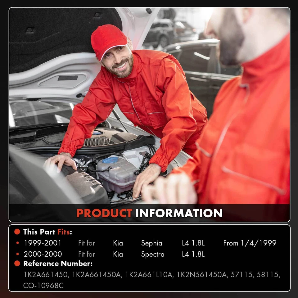 Nuevo compresor de aire acondicionado con embrague para Kia Sephia 1999-2001 Spectra 2000 L4 1,8 L Foto 3 de 4