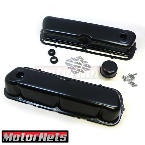 Ford SBF Black Valve Cover Kit Bolt+Gasket 260 289 302 351W Breather