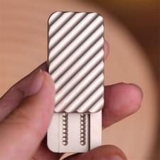 1pcs EDC Mechanical Haptic Slider Stainless Steel Fidget Toy PEI Fidget Slider
