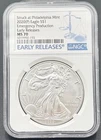 2020 (P) Silver Eagle $1 1ozt .999 Silver NGC MS 70, Emergency Production