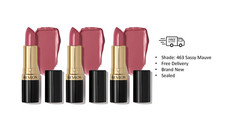 Revlon Super Lustrous Lipstick, 463 Sassy Mauve, New Sealed Pack Of 3