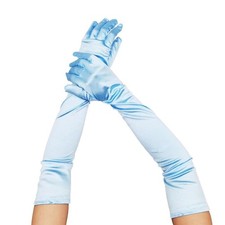 Specell Long Opera Party Gloves 1920s Satin Elbow Length Glove Stretchy Satin...