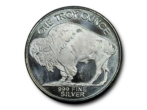 💰1 Troy Oz .999 BU Fine Silver Buffalo Coin.  Encapsulated!  4/6-3