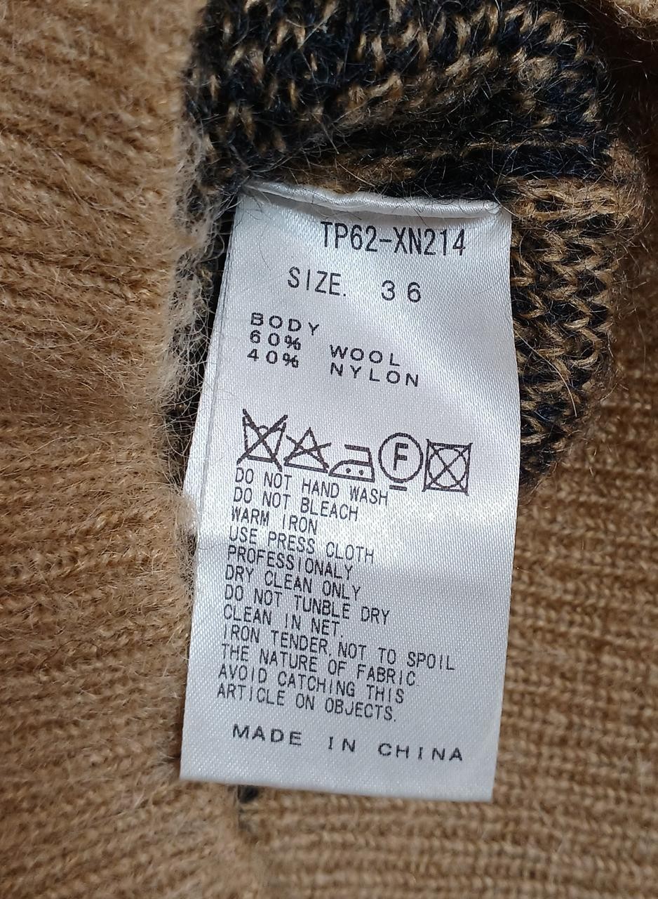 TOGA PULLA Leopard Pattern Knit Wool Stained Desi… - image 6