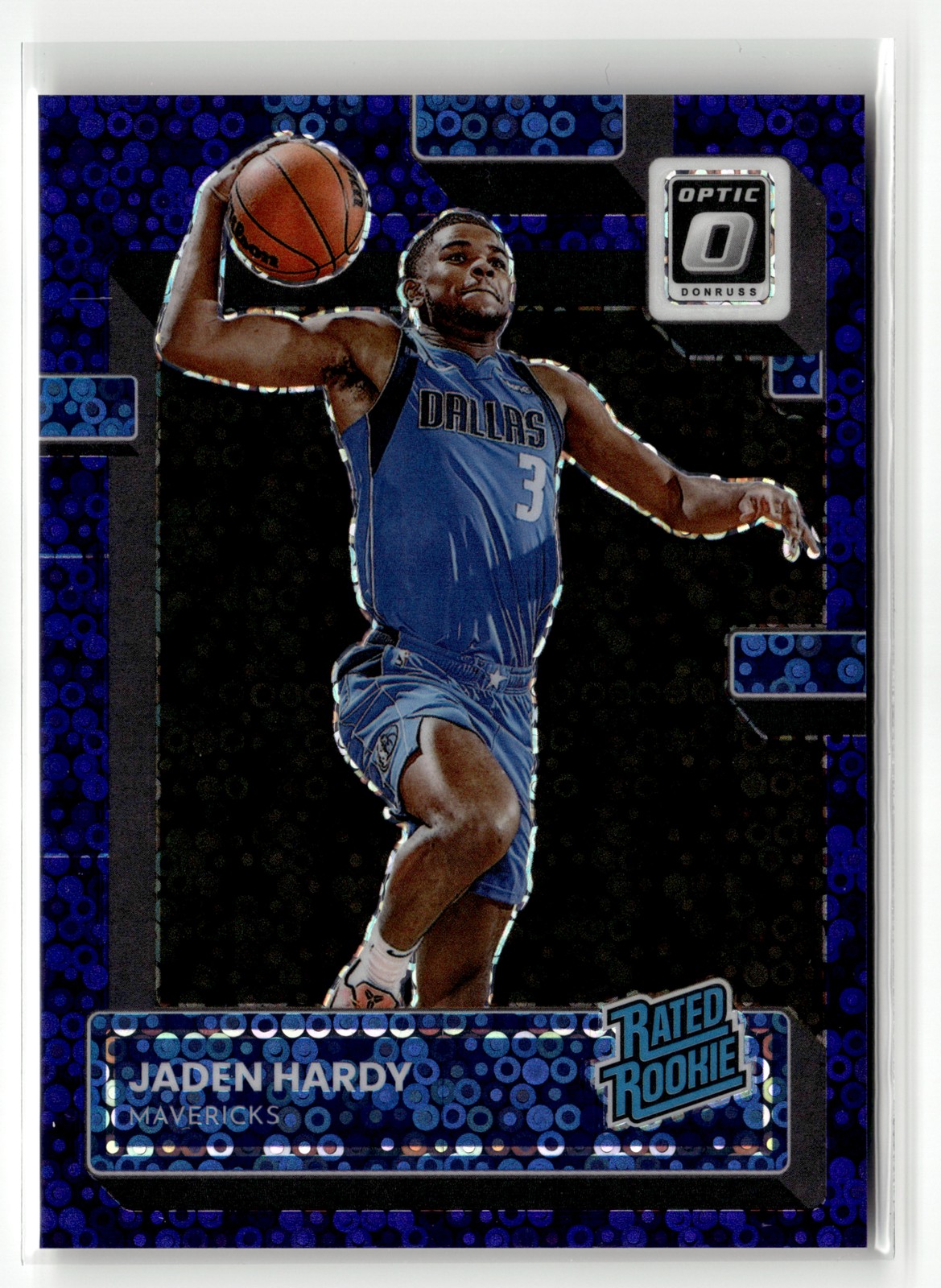 Jaden Hardy Rated Rookie 2022-23 Donruss Optic #248 Fast Break Purple #/99